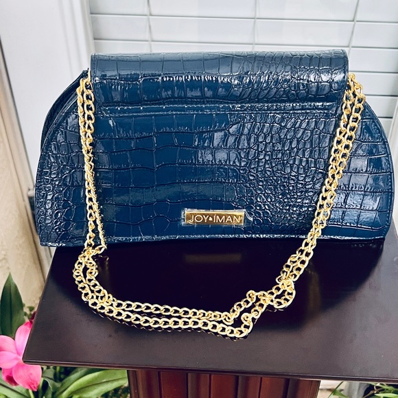 Joy & Iman Croc-Embossed Bag - Picture 1 of 9